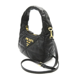 PRADA Shoulder Bag Black NERO leather 1BA3842DF0F0002