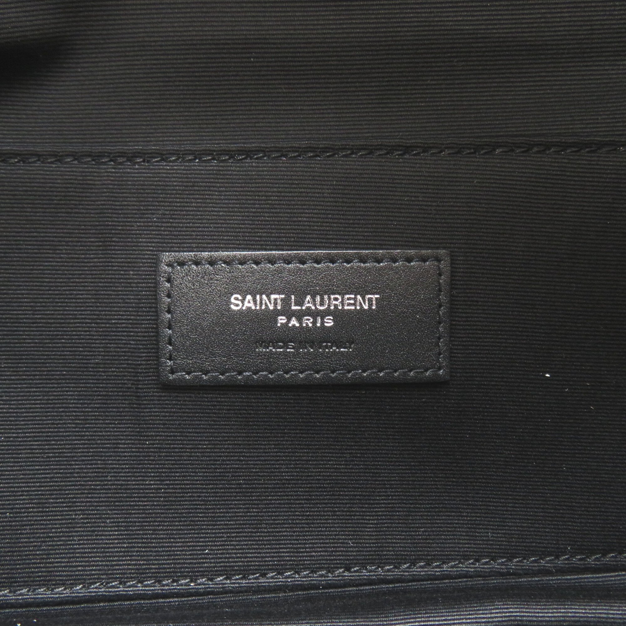 SAINT LAURENT Classic Monogram Belt Bag Waist Bag Black NERO canvas leather 590076GIV6E1000