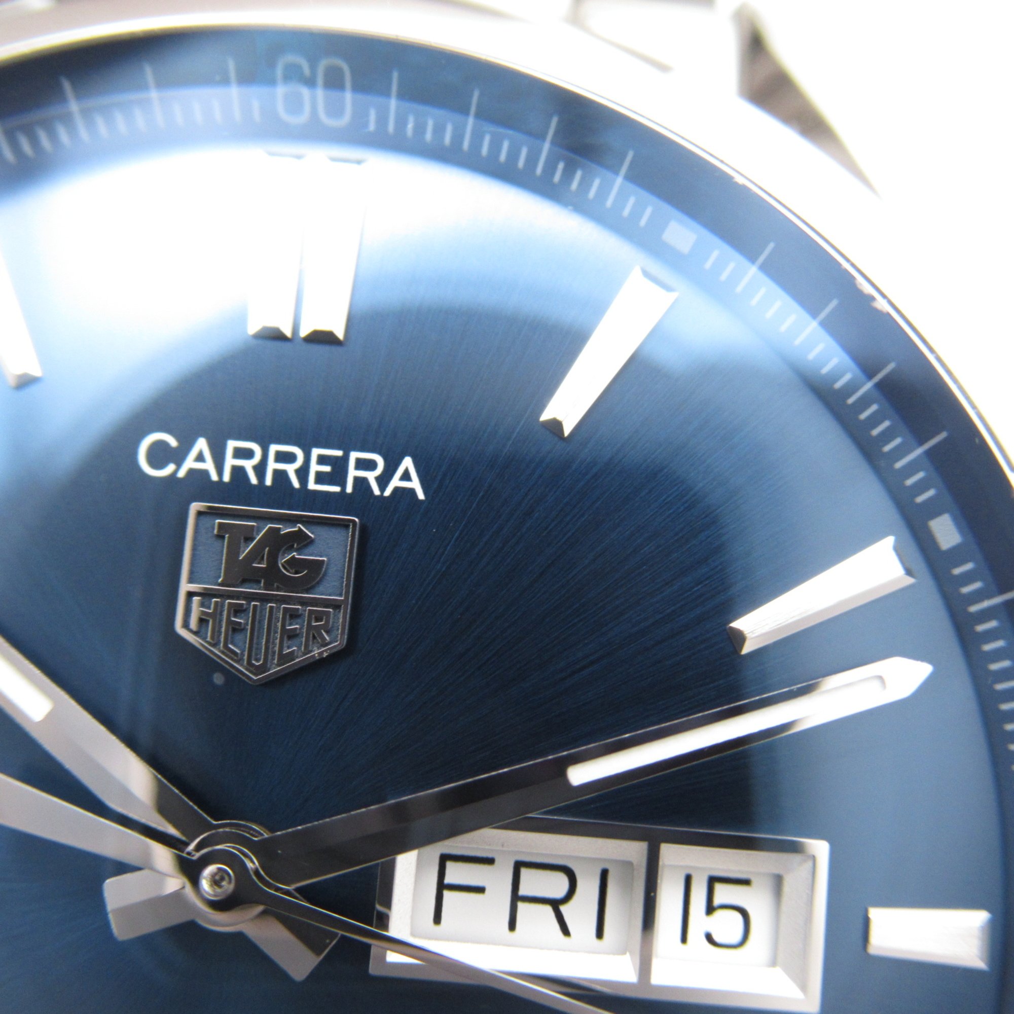 TAG HEUER Carrera Caliber 5 Wrist Watch WAR201E Mechanical Automatic Blue Stainless Steel WAR201E