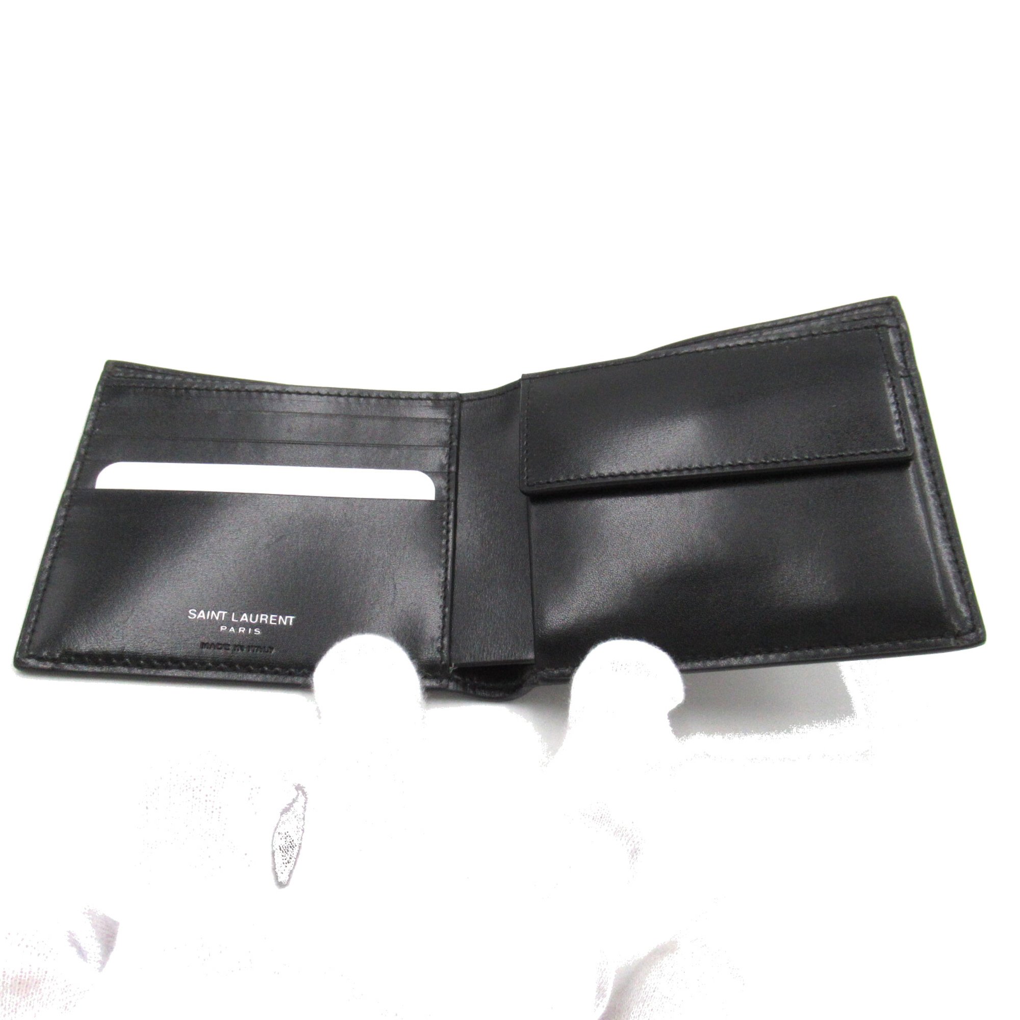 SAINT LAURENT wallet Black leather 4632490SX0E1000