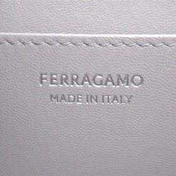 Salvatore Ferragamo Shoulder Bag Gray Pearl Calfskin (cowhide) crystal 2.13689E+11