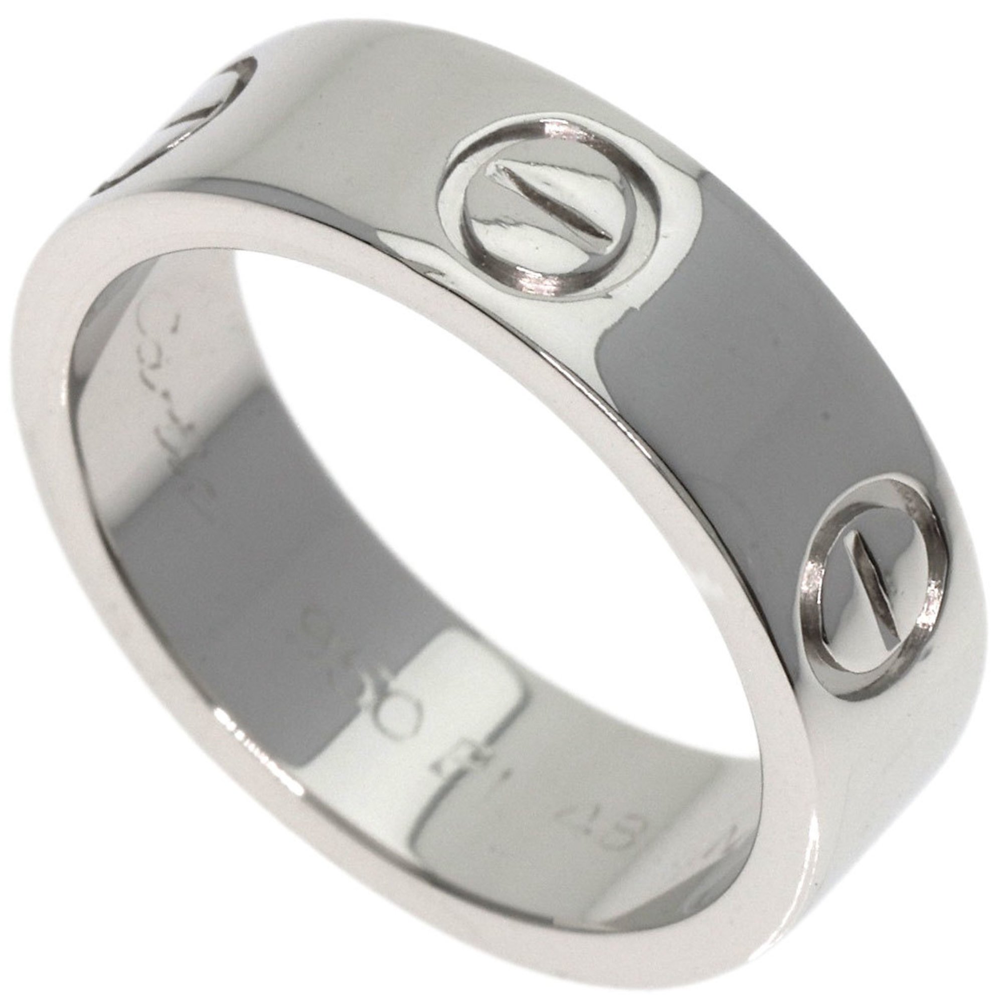 Cartier Love Ring #48 Platinum PT950 Women's CARTIER