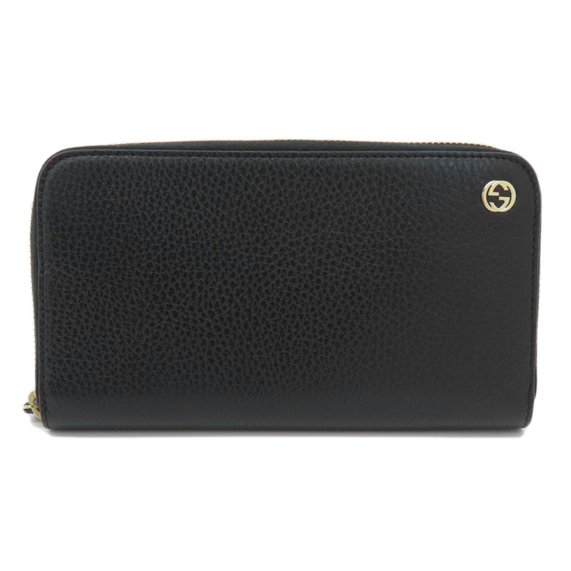 Gucci 509644 Interlocking G Long Wallet Leather Women's GUCCI