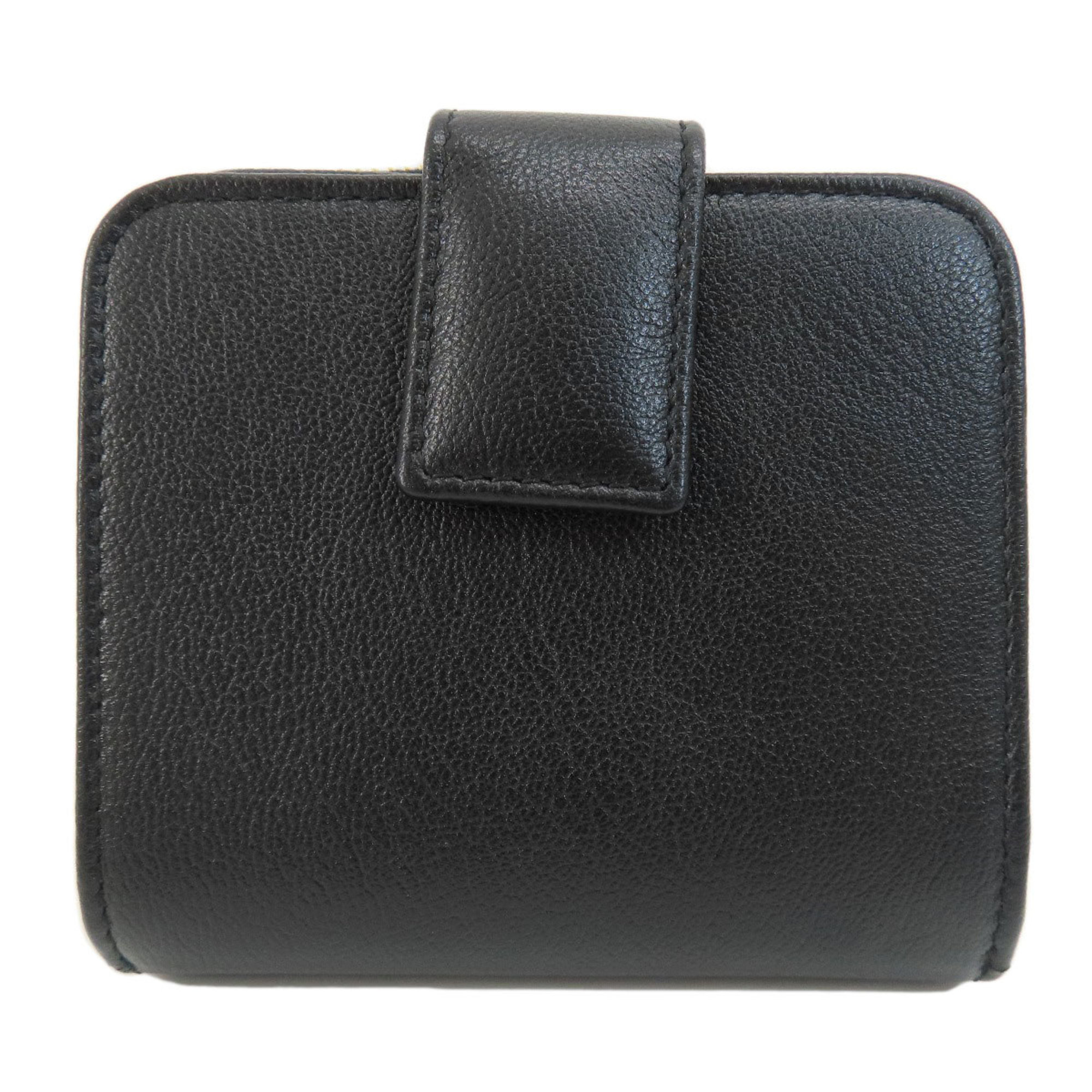 Yves Saint Laurent Bi-fold Wallet Leather Women's YVES SAINT LAURENT