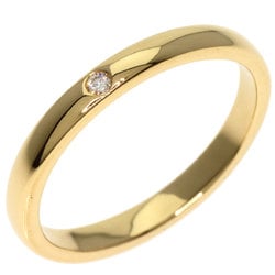 Tiffany Stacking Band 1P Diamond Ring, 18K Yellow Gold, Women's, TIFFANY&Co.