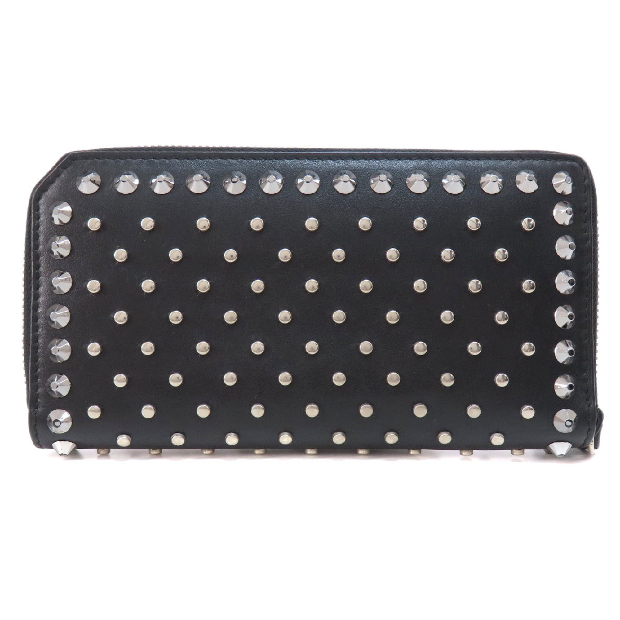 Jimmy Choo Studded Long Wallet Leather Women's