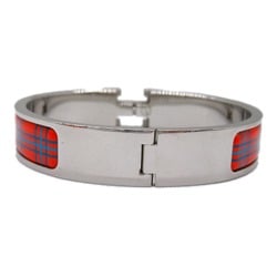 HERMES Click Ash PM Bangle Silver Orange Silver plating