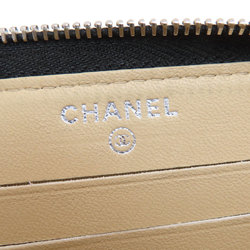 CHANEL Coco Mark Long Wallet Leather Women's