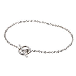 Hermes Chaine d'Ancre Bracelet K18 White Gold Women's HERMES