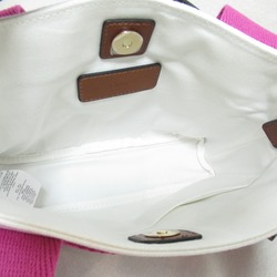 Chloé 2wayShoulder Bag White Pink cotton C20046117