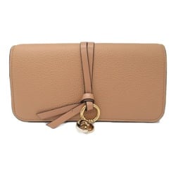 Chloé Bifold long wallet Brown Light Tan leather CHC21WP942F5726X