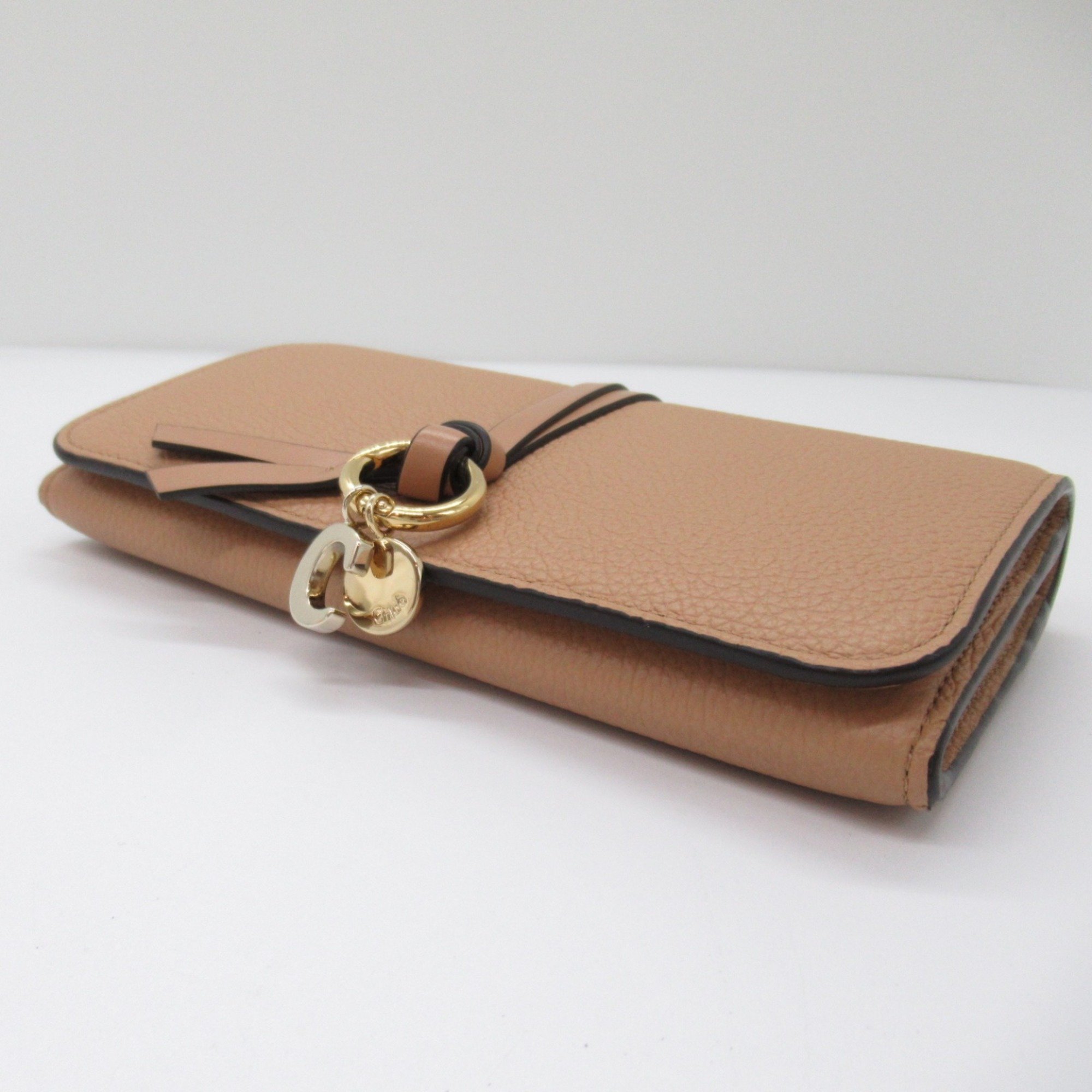 Chloé Bifold long wallet Brown Light Tan leather CHC21WP942F5726X