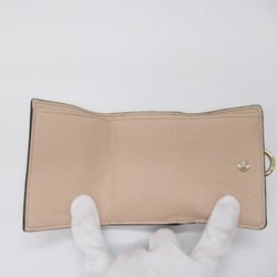 Chloé Double Sided Tri-Fold Wallet Beige leather CHC21WP946F576J5