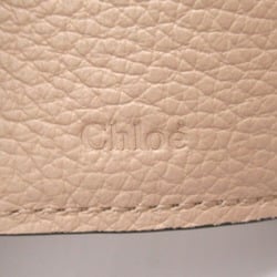 Chloé Double Sided Tri-Fold Wallet Beige leather CHC21WP946F576J5