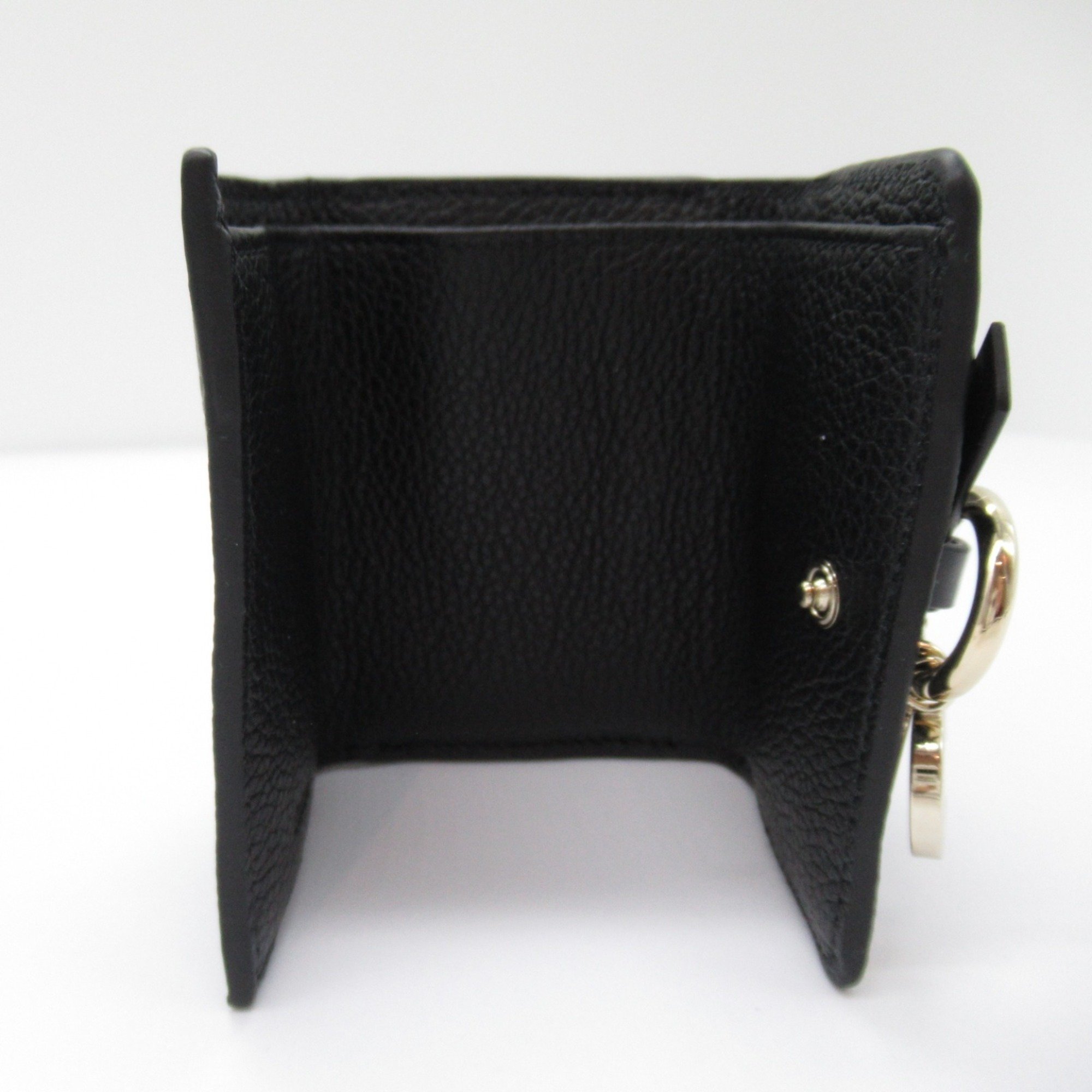 Chloé Double Sided Tri-Fold Wallet Black leather CHC21WP946F57001