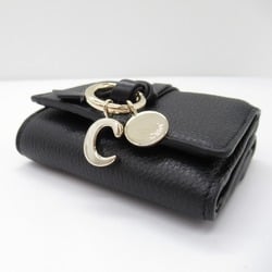 Chloé Double Sided Tri-Fold Wallet Black leather CHC21WP946F57001