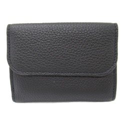 Chloé Double Sided Tri-Fold Wallet Black leather CHC21WP946F57001