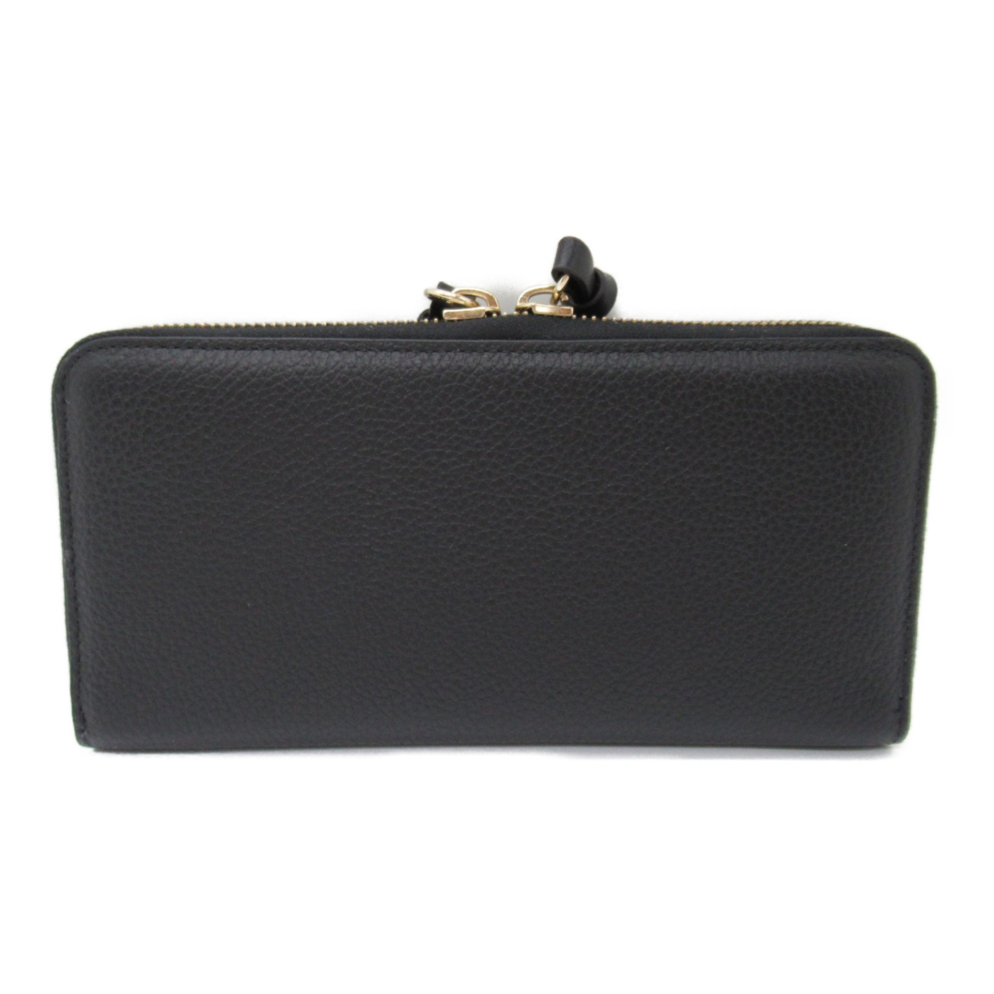 Chloé Round long wallet Black leather CHC21WP941F57001