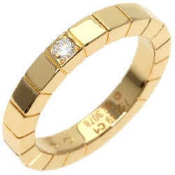 Cartier Lanier 1P Diamond #49 Ring, K18 Yellow Gold, Women's, CARTIER