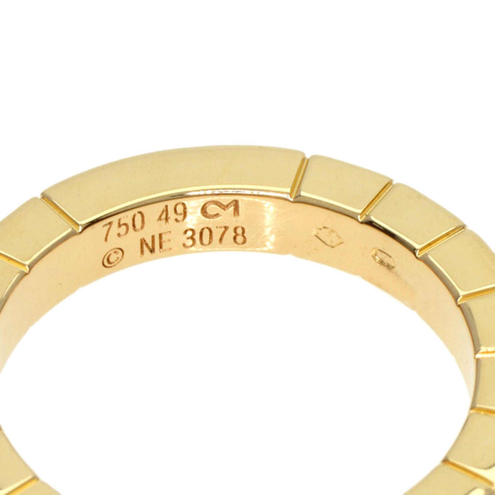 Cartier Lanier 1P Diamond #49 Ring, K18 Yellow Gold, Women's, CARTIER