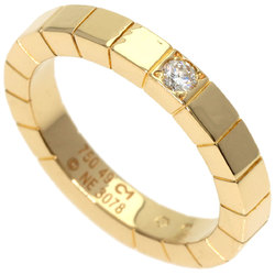 Cartier Lanier 1P Diamond #49 Ring, K18 Yellow Gold, Women's, CARTIER