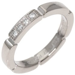 Cartier Maillon Panthere Diamond #47 Ring, K18 White Gold, Women's, CARTIER