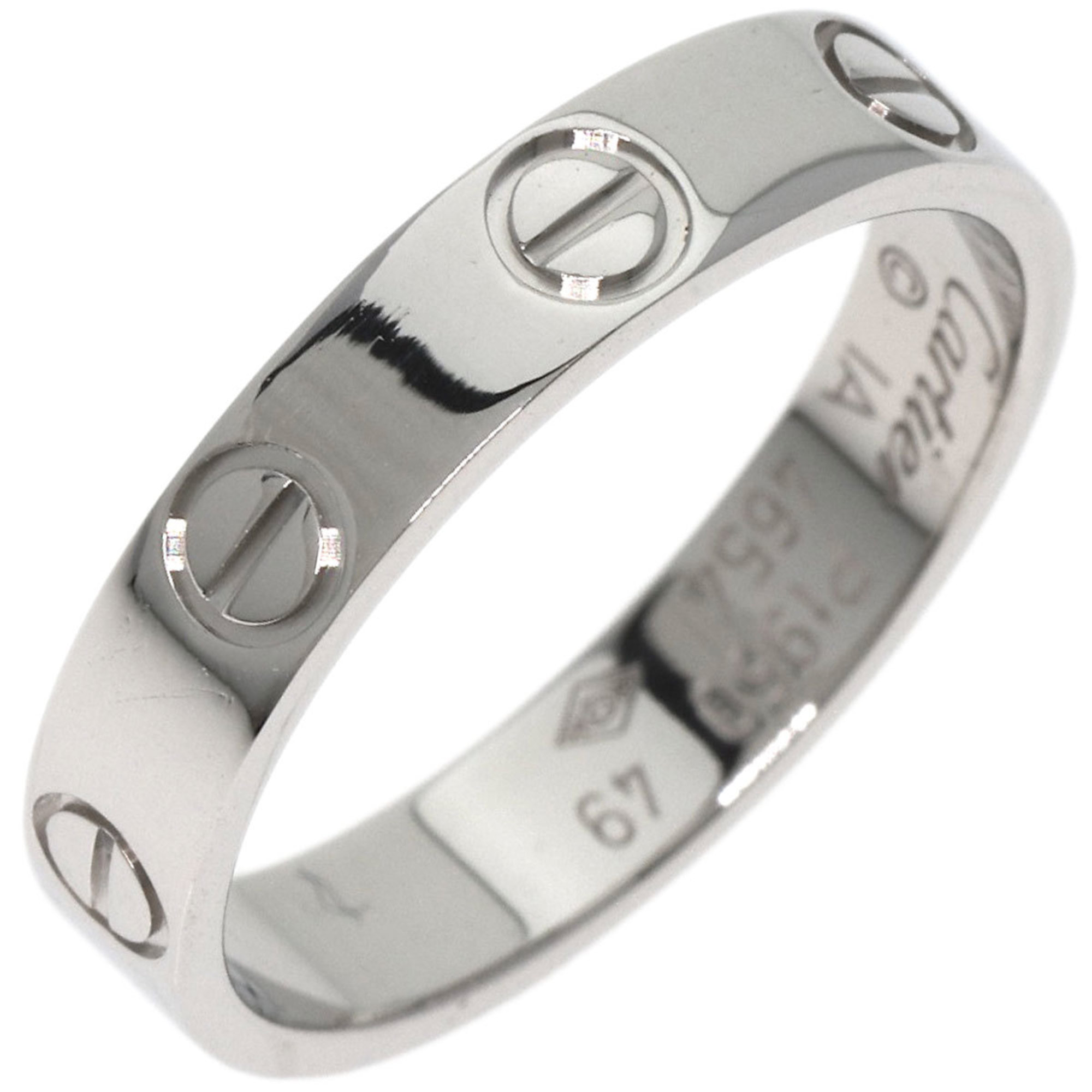 Cartier Love Ring #49 Platinum PT950 Women's CARTIER