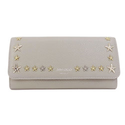 Jimmy Choo Star Motif Long Wallet Leather Women's