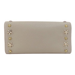 Jimmy Choo Star Motif Long Wallet Leather Women's