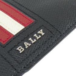 BALLY Bally Stripe Business Card Holder/Card Case Leather Women's