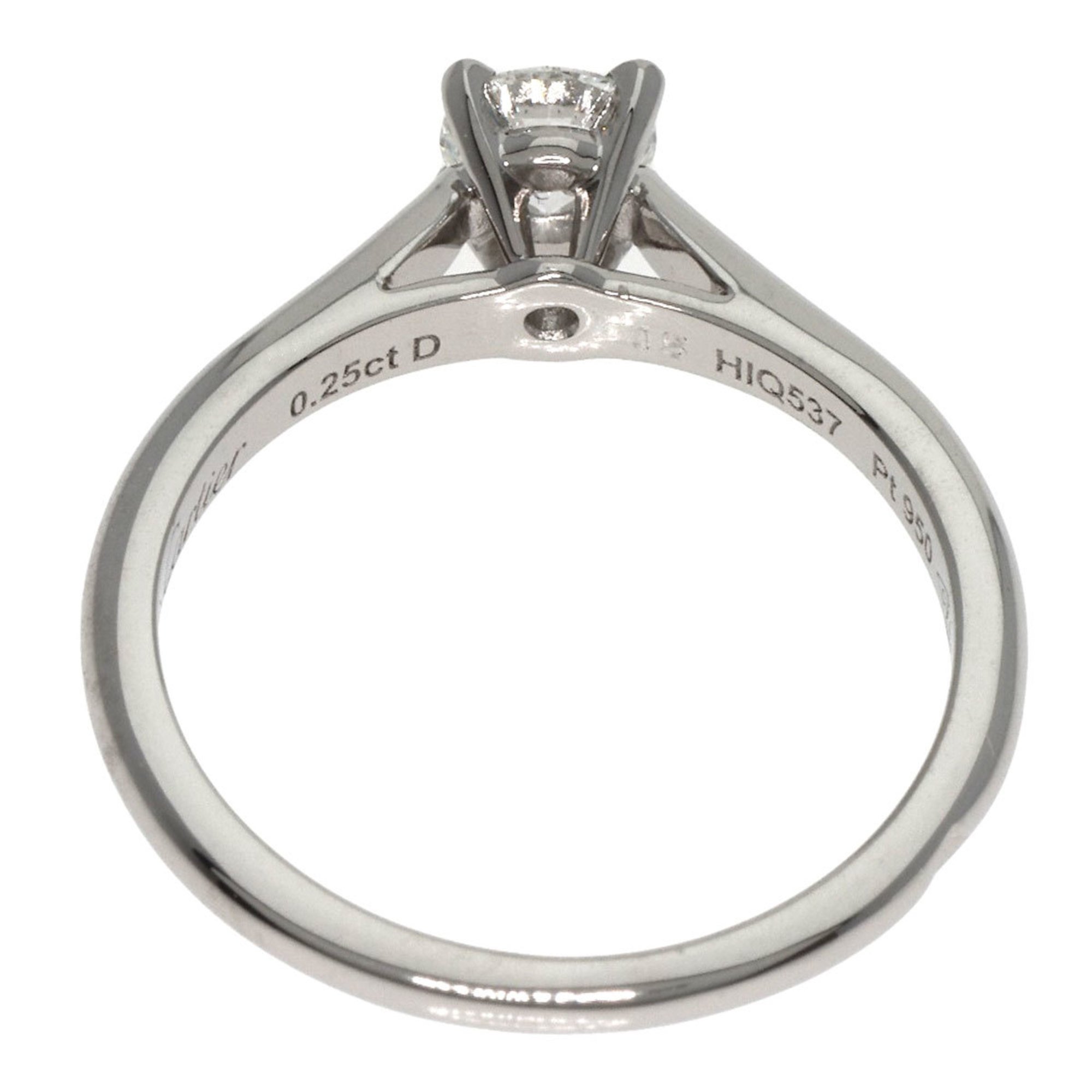 Cartier Solitaire Diamond #45 Ring Platinum PT950 Women's CARTIER