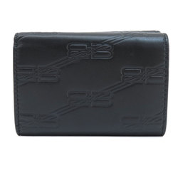 Balenciaga 717790 BB Monogram Wallet Bi-fold Leather Women's BALENCIAGA