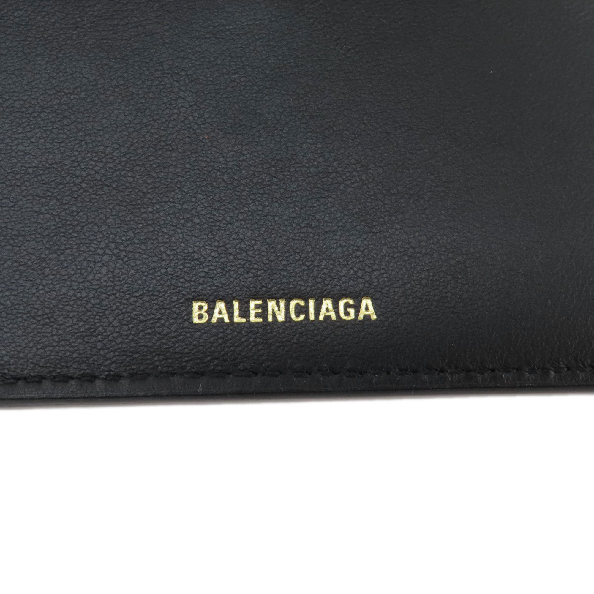 Balenciaga 717790 BB Monogram Wallet Bi-fold Leather Women's BALENCIAGA