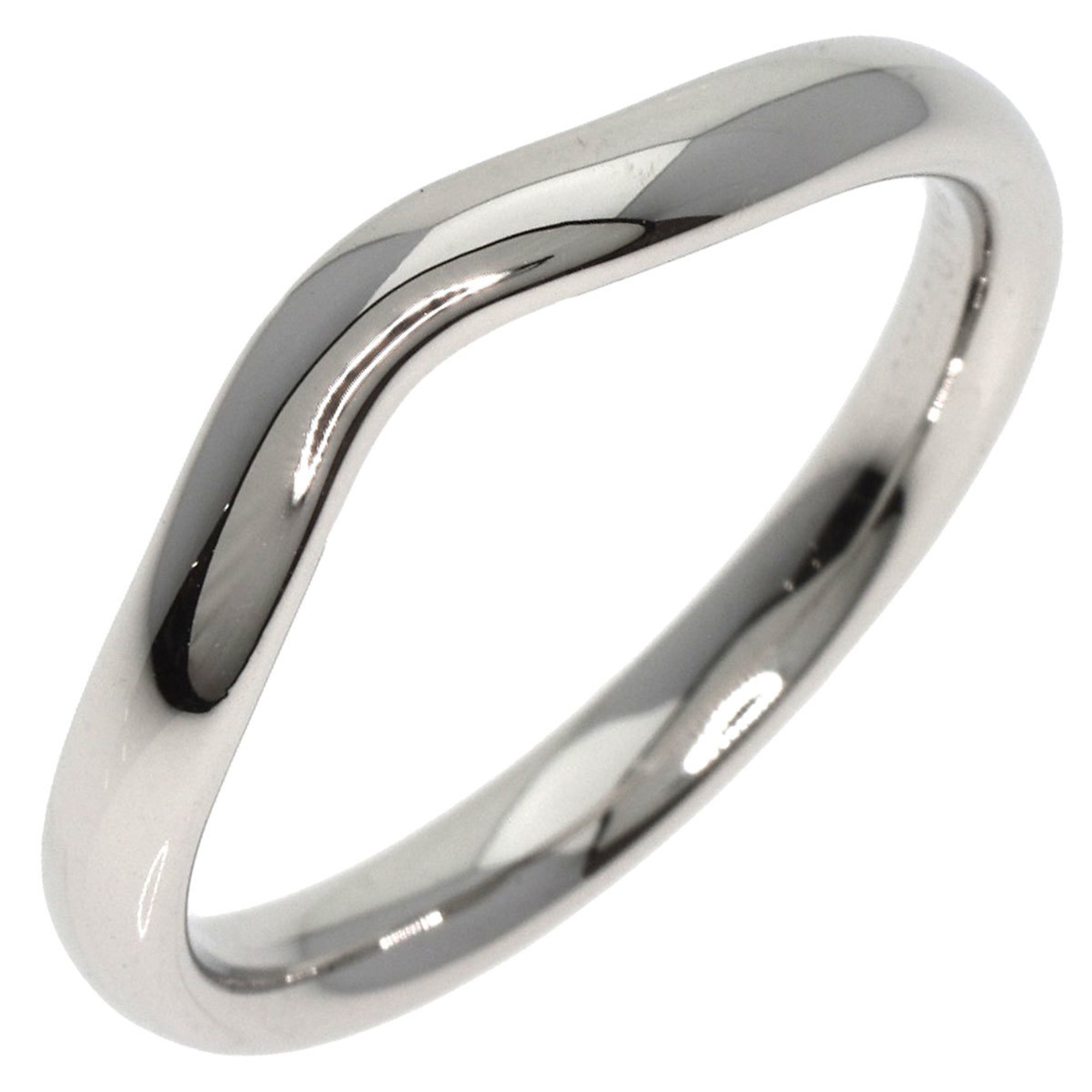 Tiffany & Co. Curved Band Ring, Platinum PT950, Women's, TIFFANY