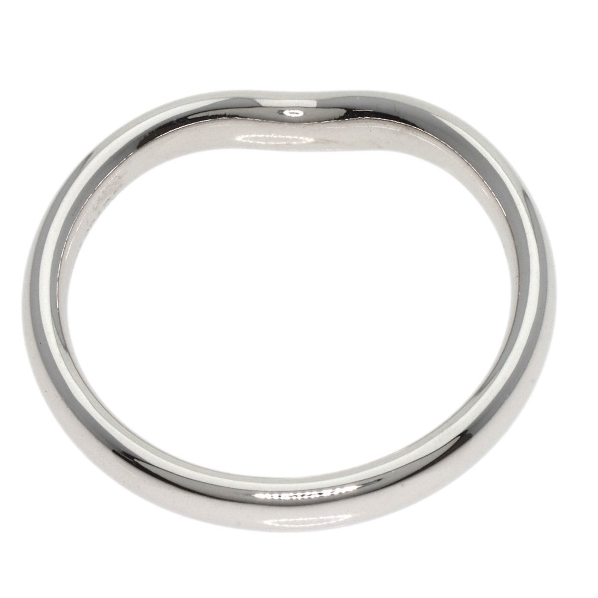 Tiffany & Co. Curved Band Ring, Platinum PT950, Women's, TIFFANY