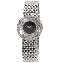 Chopard 21-2944 Happy Diamonds Watch, K18 White Gold, K18WG, Diamond, Men's,