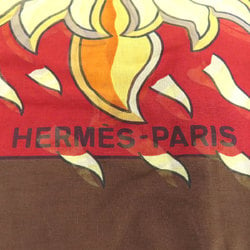 Hermes Sun Pattern Large Scarf/Scarf Stole Cotton Women's HERMES