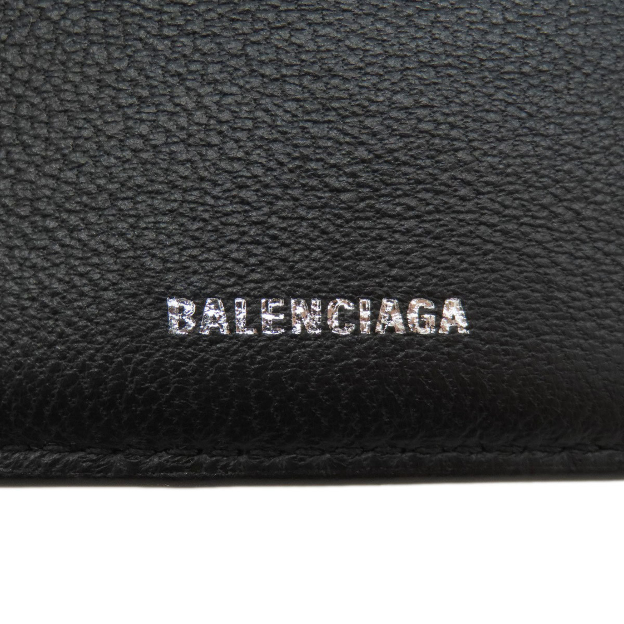 BALENCIAGA 779971 BB Bi-fold Wallet Leather Women's