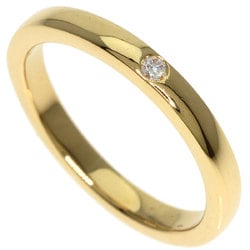 Tiffany Stacking Band 1P Diamond Ring, 18K Yellow Gold, Women's, TIFFANY&Co.