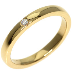 Tiffany Stacking Band 1P Diamond Ring, 18K Yellow Gold, Women's, TIFFANY&Co.