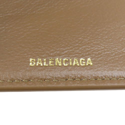 Balenciaga 594312 Tri-fold wallet BB pattern Bi-fold Leather Women's BALENCIAGA