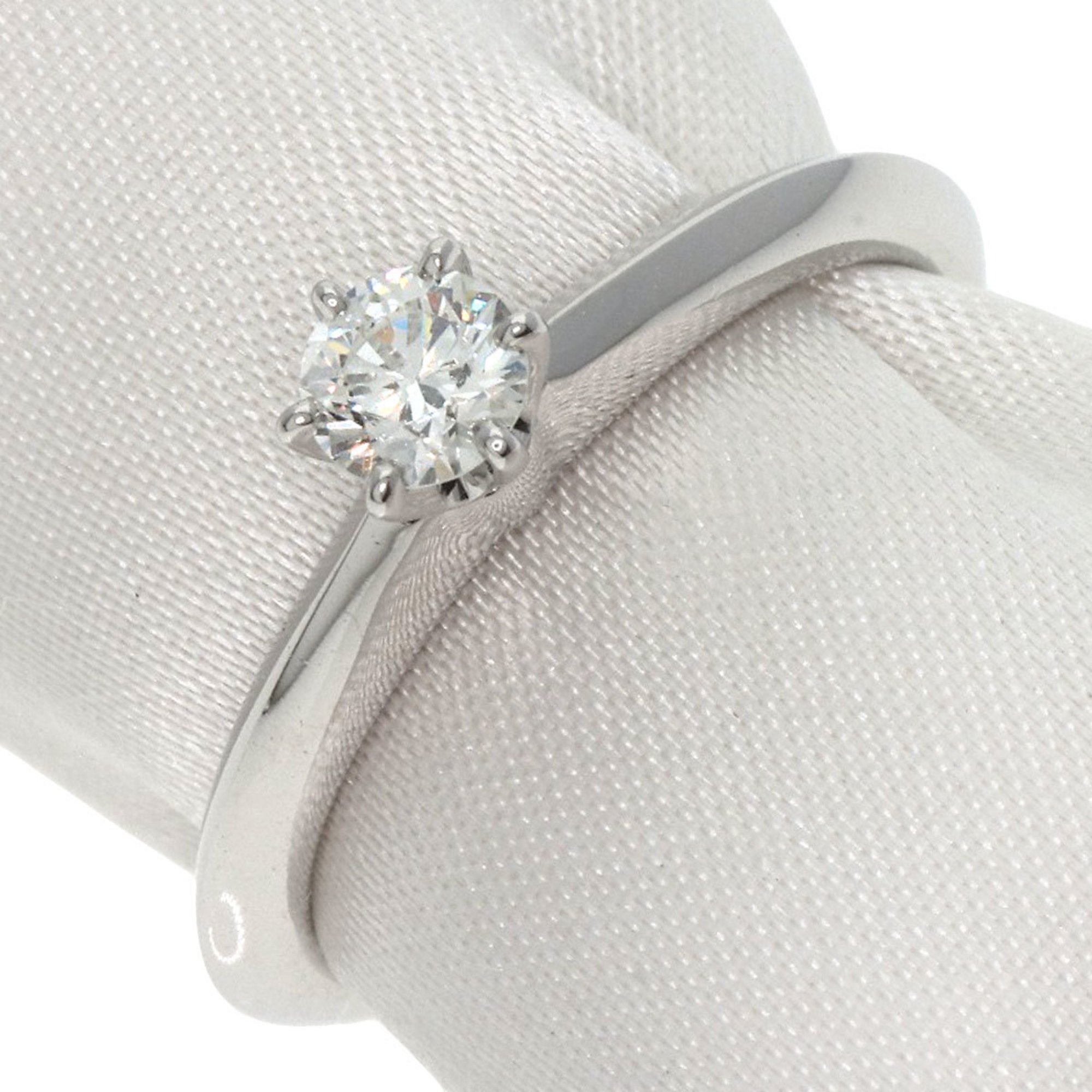 Tiffany Solitaire 1P Diamond Ring, Platinum PT950, Women's, TIFFANY&Co.