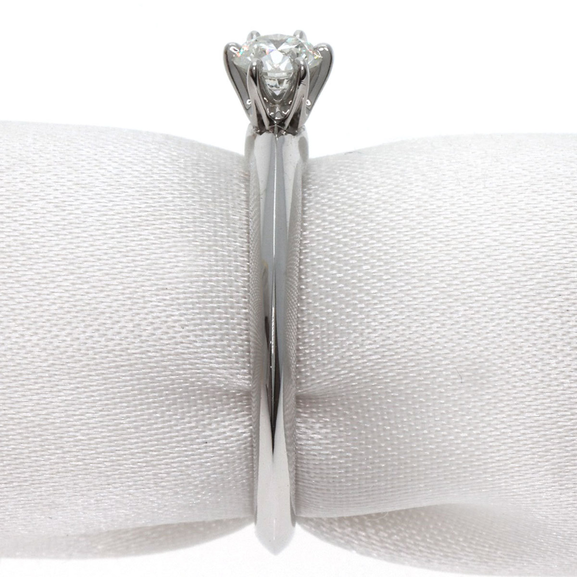 Tiffany Solitaire 1P Diamond Ring, Platinum PT950, Women's, TIFFANY&Co.