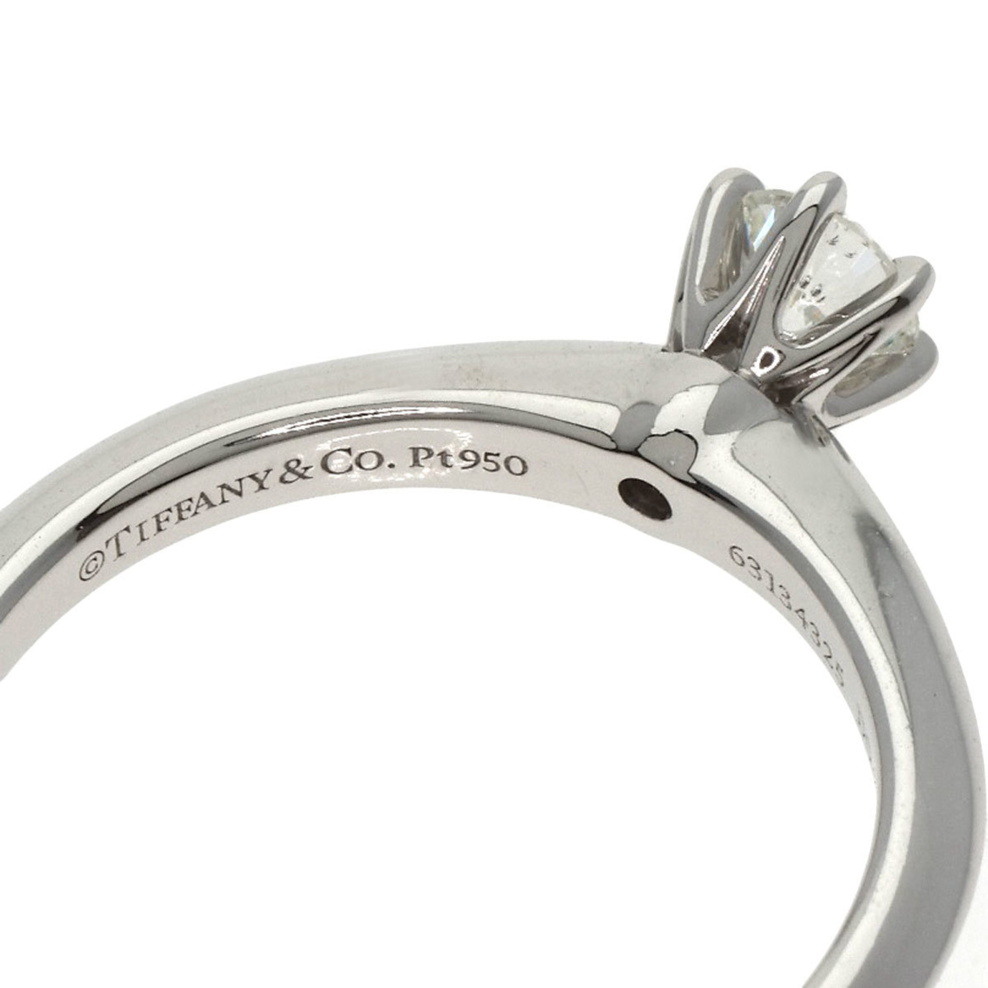 Tiffany Solitaire 1P Diamond Ring, Platinum PT950, Women's, TIFFANY&Co.