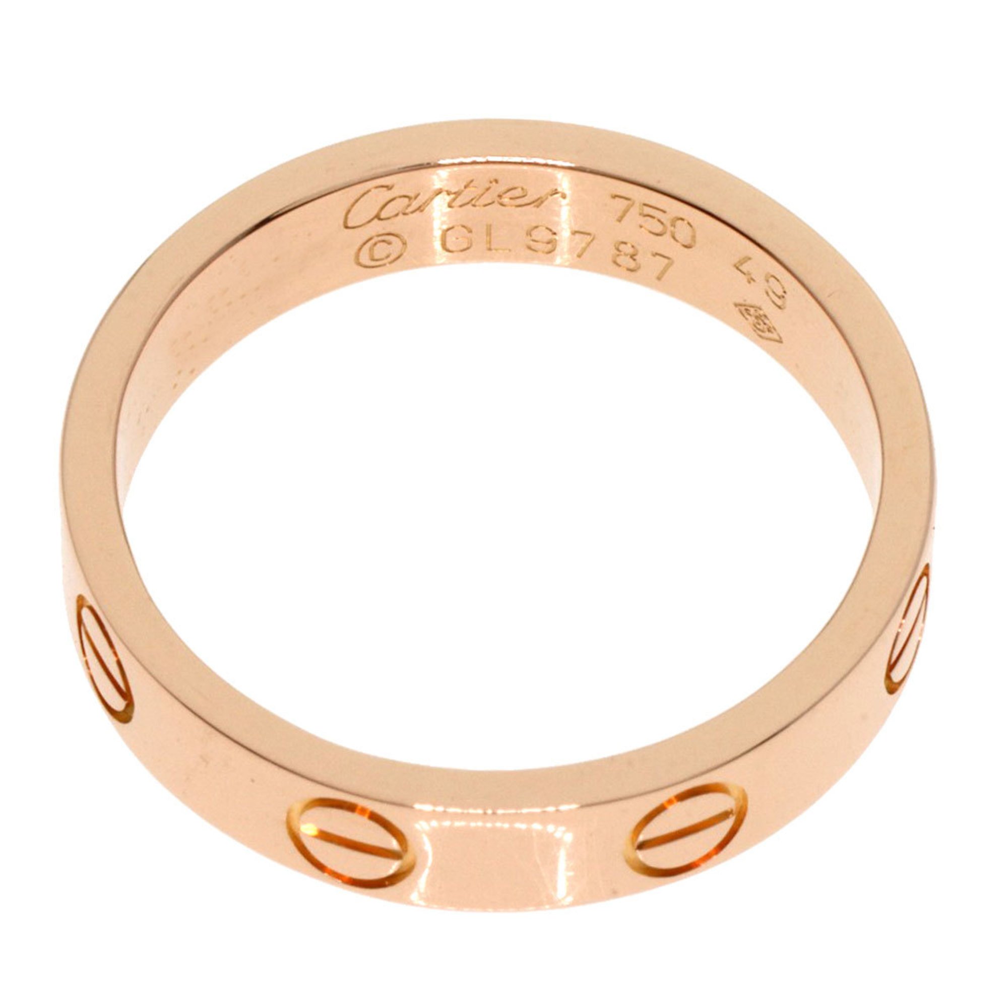 Cartier Love Ring #49 Ring, K18 Pink Gold, Women's CARTIER