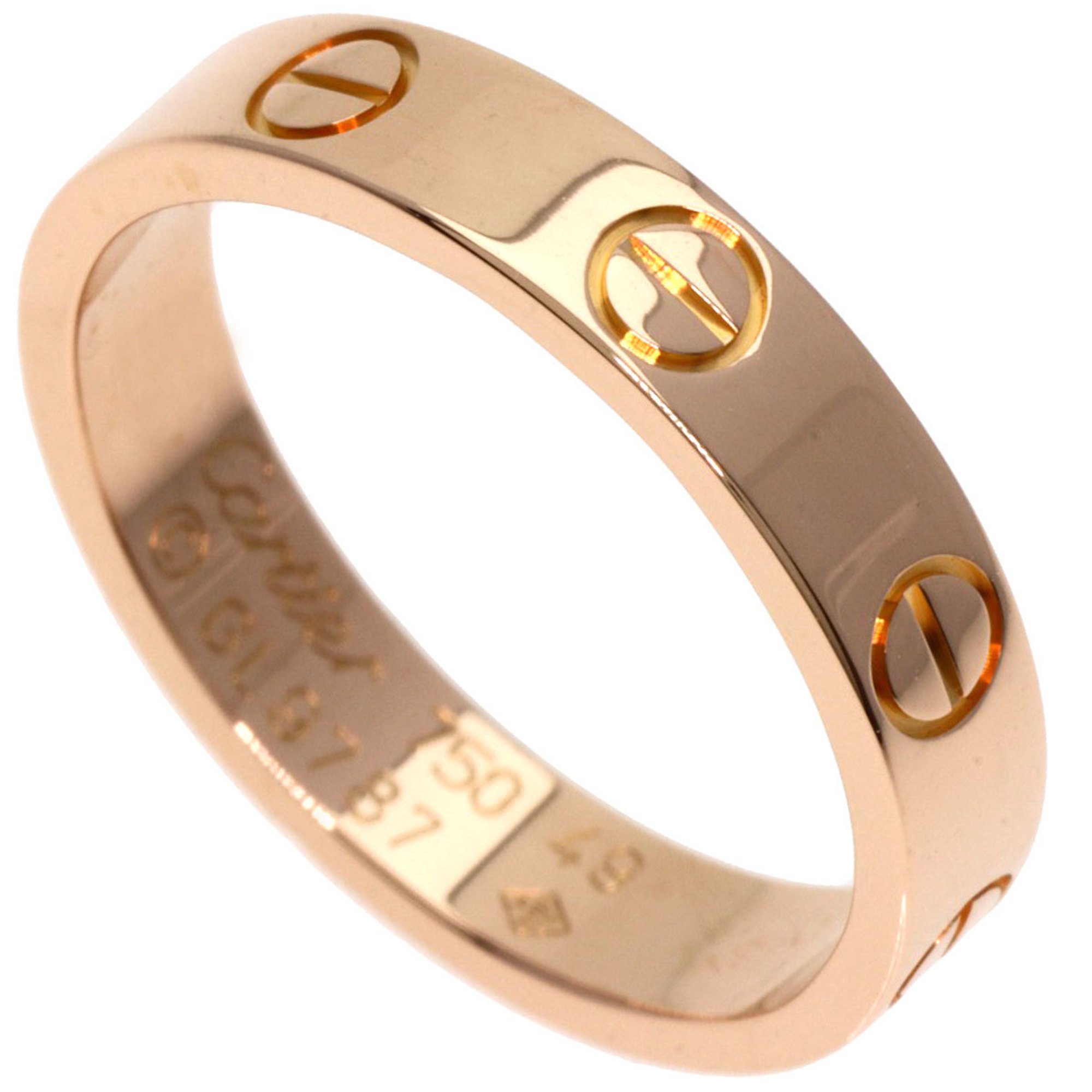 Cartier Love Ring #49 Ring, K18 Pink Gold, Women's CARTIER