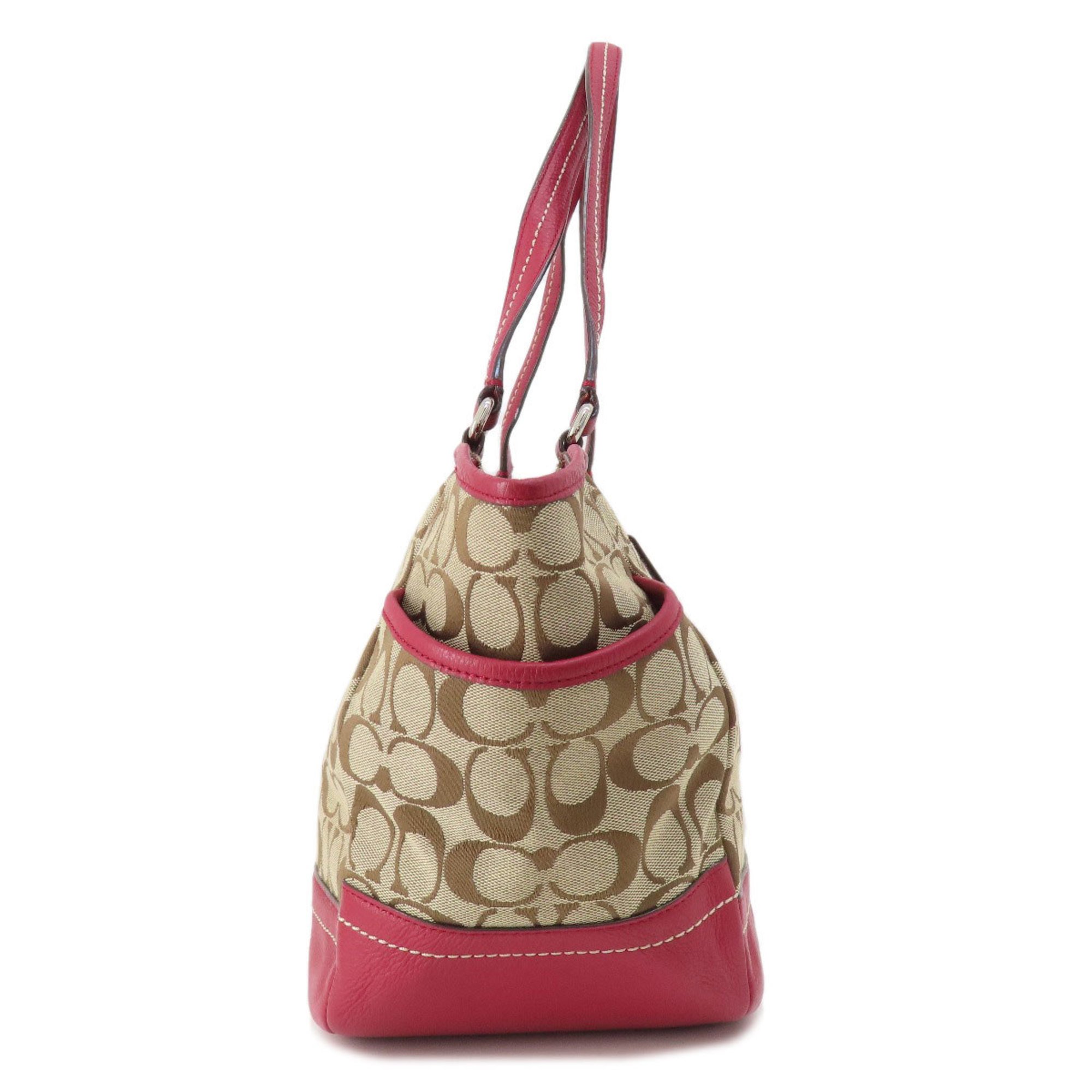 Coach F23297 Signature Tote Bag Canvas Women's COACH