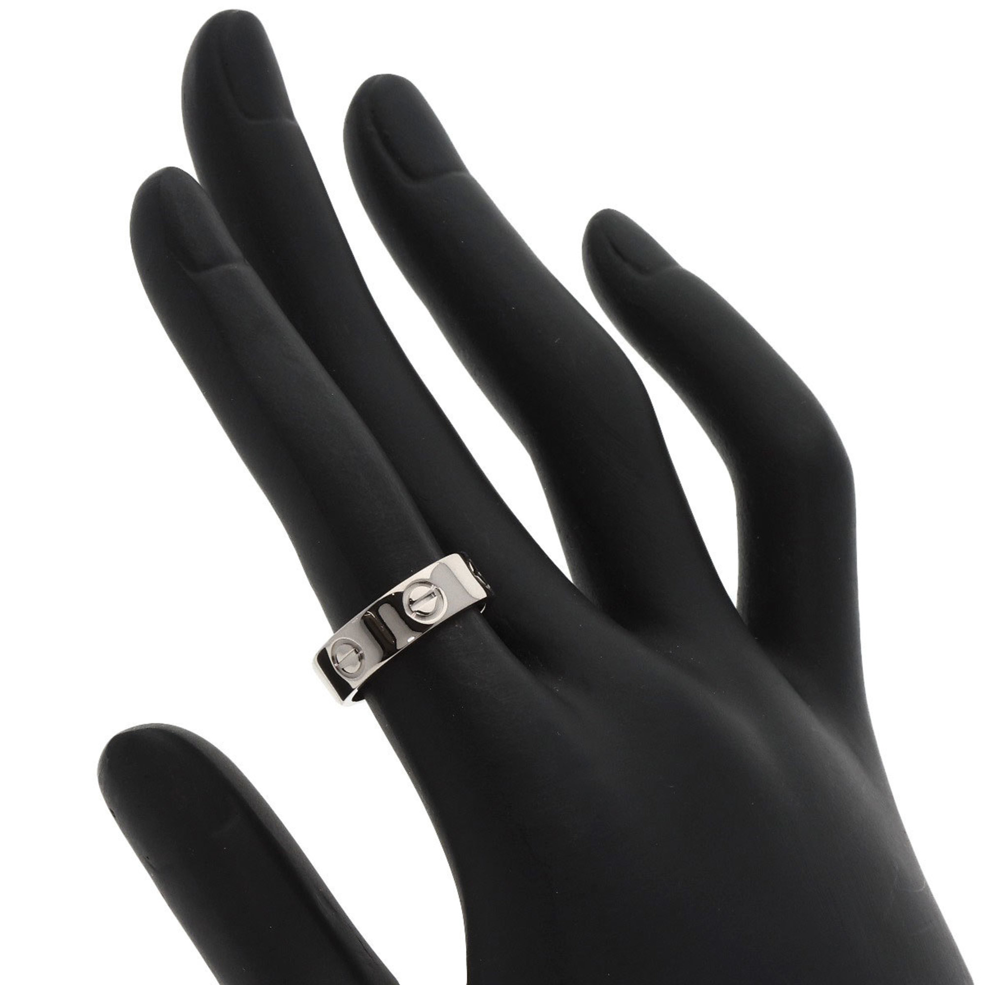 Cartier Love Ring #50 Ring, 18K White Gold, Women's, CARTIER