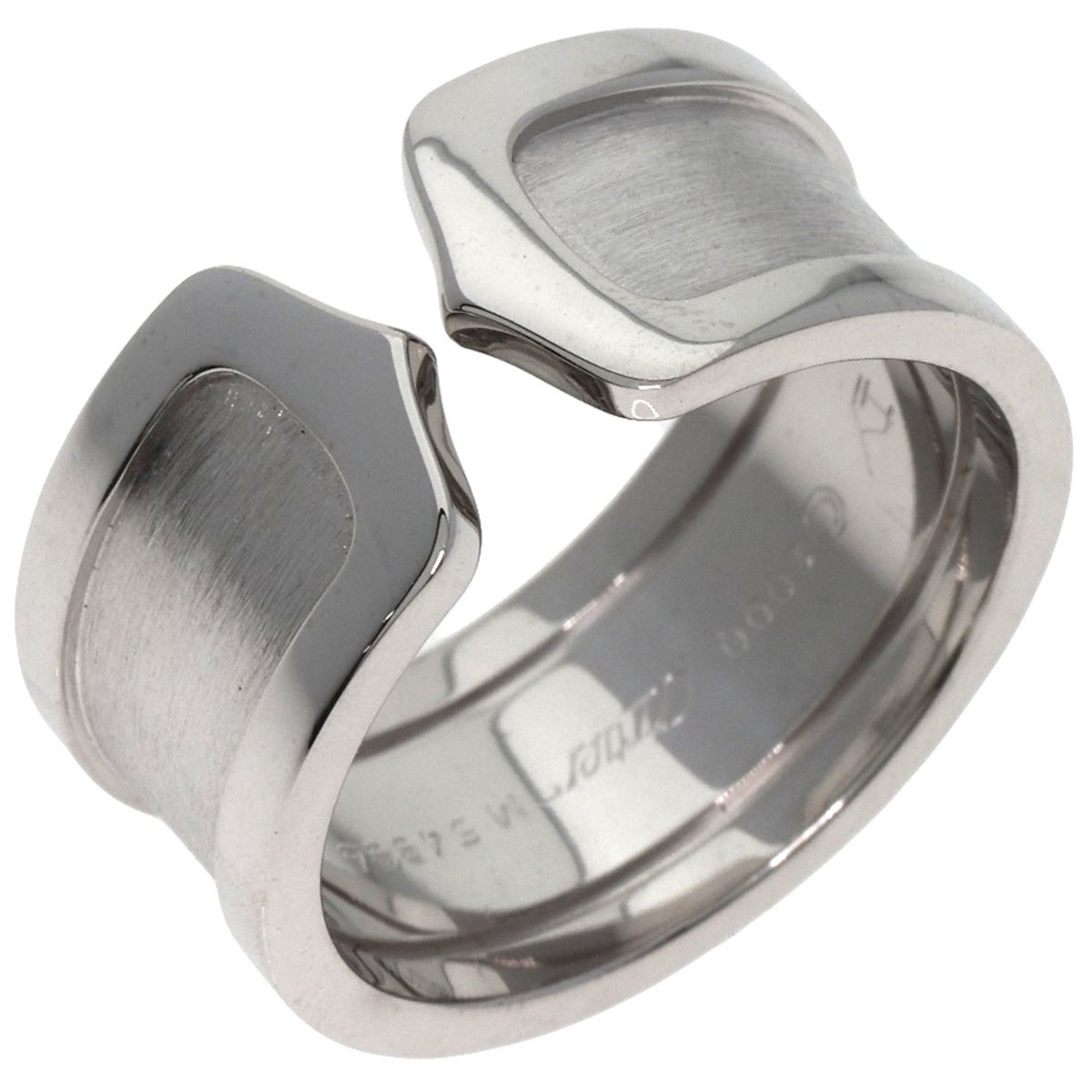 Cartier C2 Ring LM #57 Ring, 18K White Gold, Women's, CARTIER