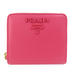 PRADA 1ML036 Saffiano Bi-fold Wallet Leather Women's